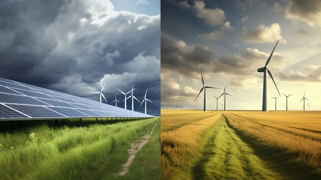 Comparing Solar and Wind Energy